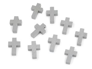 Přívěsek dřevěný křížek 14x22 mm