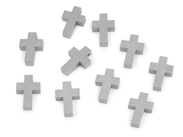 Přívěsek dřevěný křížek 14x22 mm