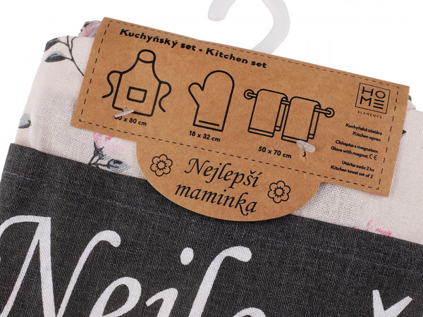 Kuchyňská sada - nejlepší maminka, babička, tatínek
