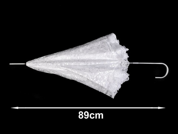 Svatební deštník s krajkou