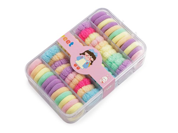 Gumičky do vlasů v boxu