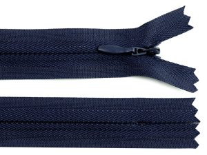 Spirálový zip skrytý šíře 3 mm délka 50 cm