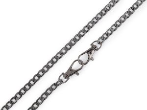 Řetízek na kabelky s reliéfem, s karabinou délka 120 cm