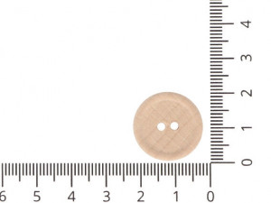 Knoflík dřevěný vel. 30 - průměr 19,05 mm GR