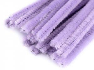 Chlupaté modelovací drátky Ø6 mm délka cca 30 cm - 26 fialová lila