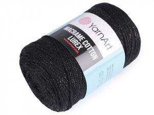 Pletací příze Macrame Cotton lurex 250 g