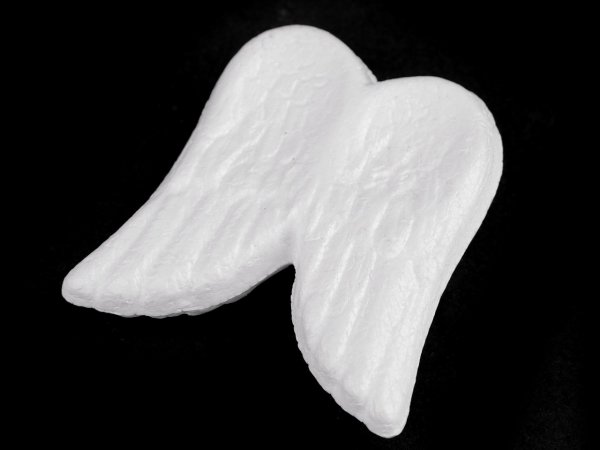 Andělská křídla 7,5x7,5 cm polystyren