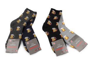 Pánské ponožky thermo se zdravotním lemem - pivo