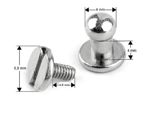 Sedlářský nýt šroubovací Ø4 mm