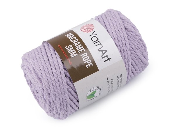 Pletací příze Macrame Rope 3 mm 250 g