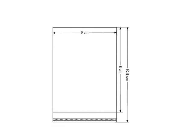 PP sáček s lepicí klopou 6x8 cm