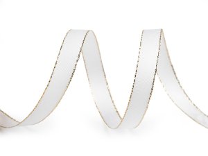 Stuha taftová šíře 9 mm s lurexem