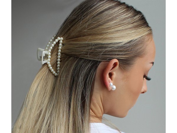 Skřipec do vlasů perlový