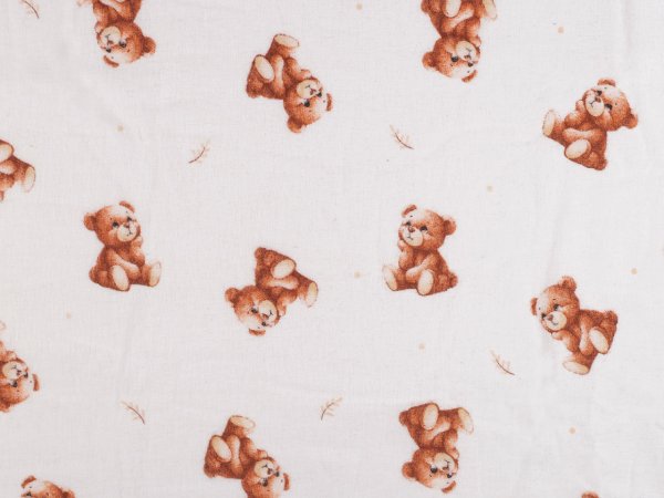 Bavlněný flanel medvídek