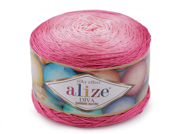 Pletací příze Diva Ombre Batik 250 g