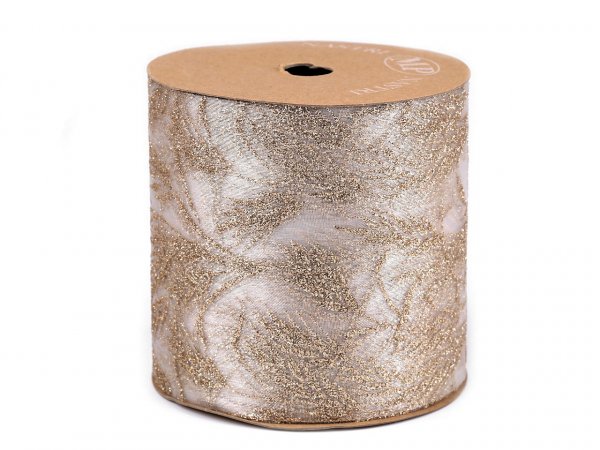 Ogranza / stuha s glitry šíře 10 cm