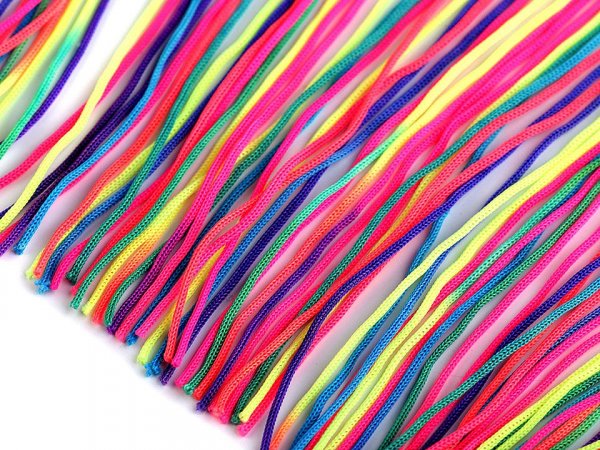 Třásně šíře 14 cm neon