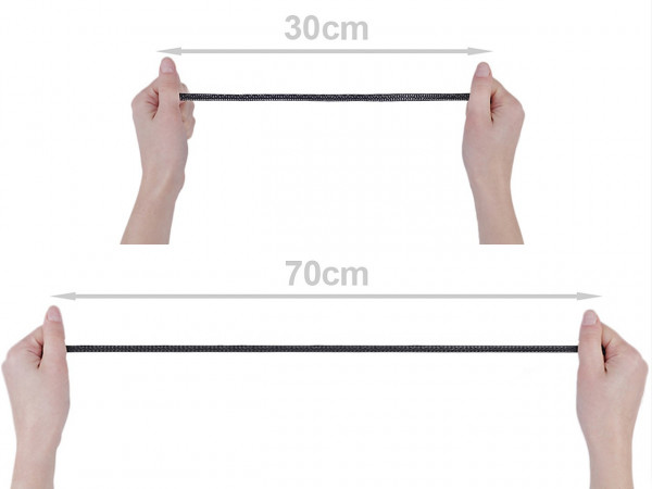 Paličkovaná plochá pruženka šíře 5 mm