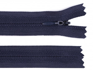 Spirálový zip skrytý šíře 3 mm délka 40 cm