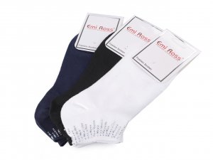 Dámské bavlněné ponožky kotníkové s kamínky - 31 (vel. 39-42) mix