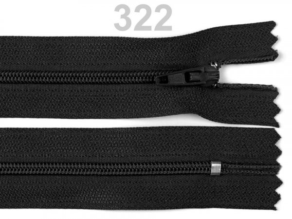 Spirálový zip šíře 3 mm délka 30 cm