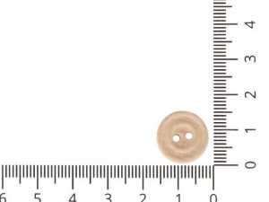 Knoflík dřevěný vel. 24 - průměr 15,2 mm UNI