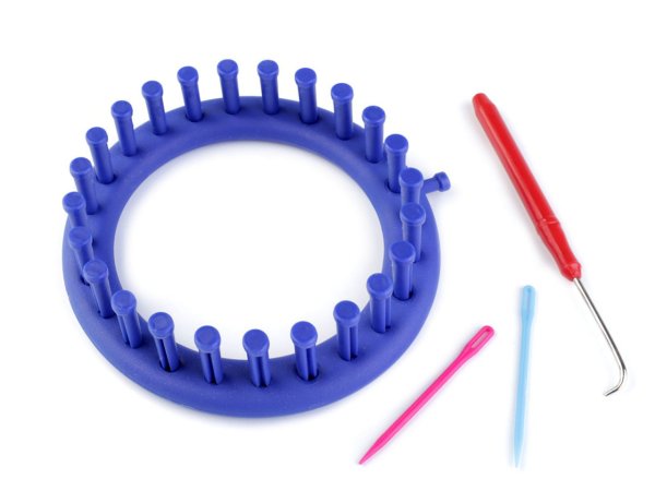 Plastový rámeček na pletení tunelů, šál, čepic Ø14 cm