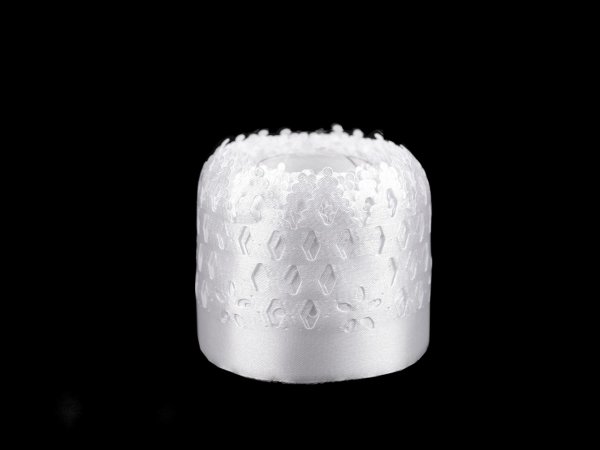 Saténová krajka / stuha šíře 63 mm