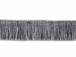 Oděvní třásně s podílem vlny šíře 25 mm - 3 (20) šedá