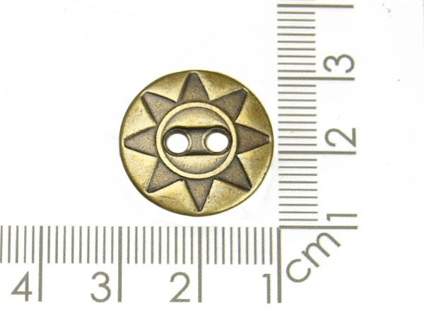 Knoflík kovový staromosaz Ø20 mm