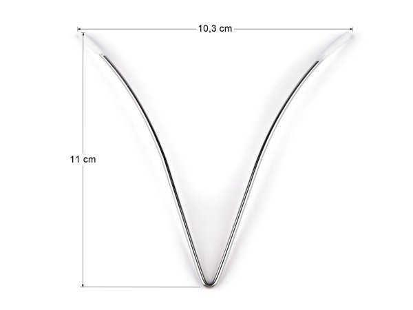 Kostice / kovová výztuž do výstřihu pro prádlo a oděvy 11 cm