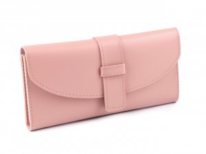 Dámská peněženka / dokladovka 9,5x19 cm - 2 růžová