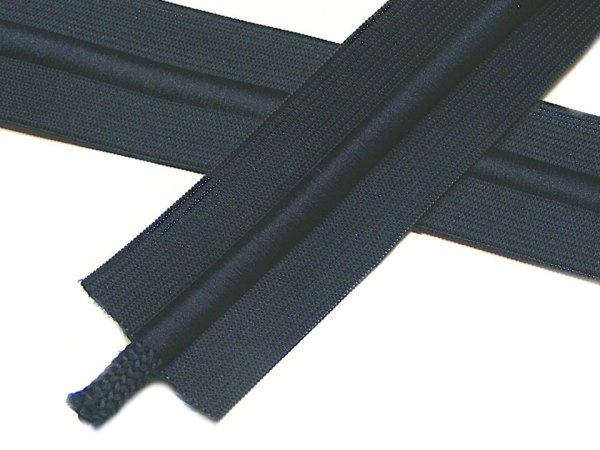 Guma se šňůrkou šíře 38 mm černá