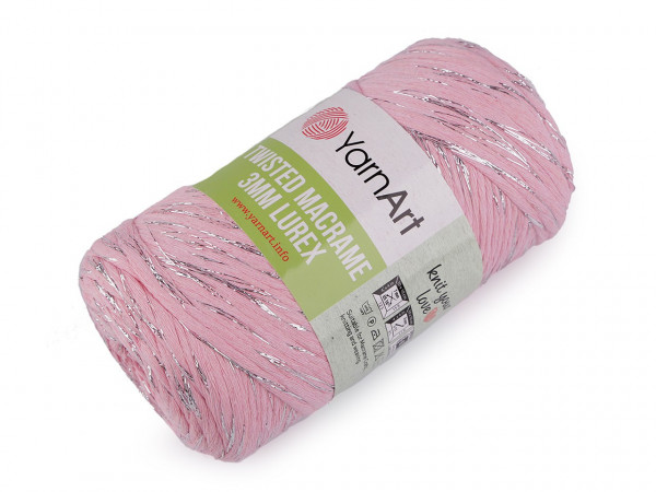 Pletací příze Twisted Macrame Lurex 250 g