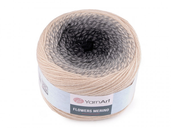 Pletací příze Flowers merino 225 g