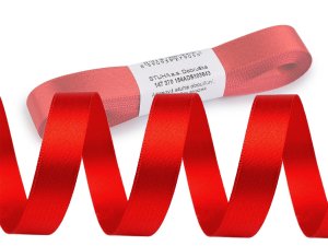 Atlasová stuha oboulící svazky po 5 m šíře 15 mm