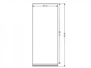 PP sáček s lepicí klopou 20x50 cm