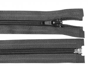 Spirálový zip šíře 5 mm délka 75 cm bundový POL - 312 šedá tmavá