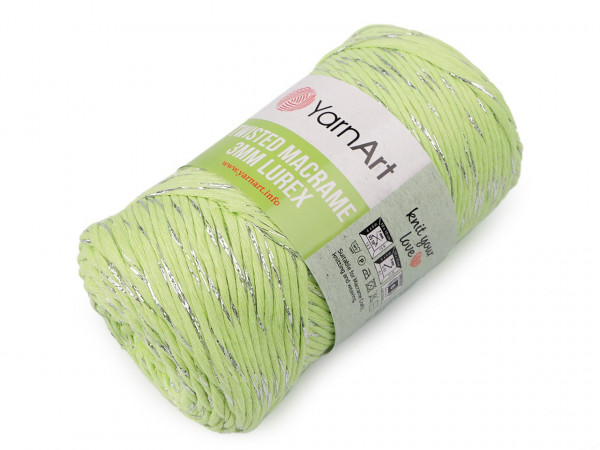 Pletací příze Twisted Macrame Lurex 250 g