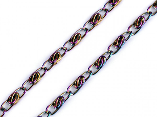 Řetěz šíře 4 mm duhový