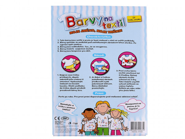 Barvy na textil se šablonami