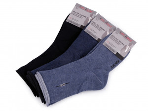Pánské bavlněné ponožky se zdravotním lemem Emi Ross