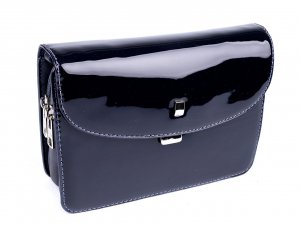 Kabelka lesklá crossbody 13x19,5 cm