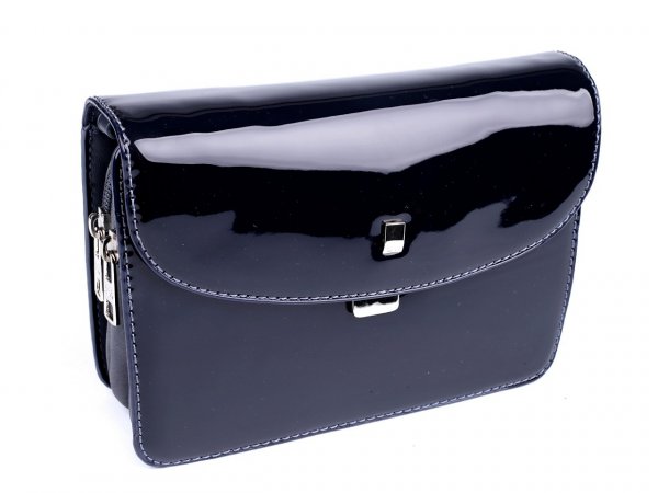 Kabelka lesklá crossbody 13x19,5 cm