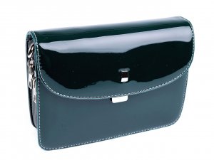 Kabelka lesklá crossbody 13x19,5 cm
