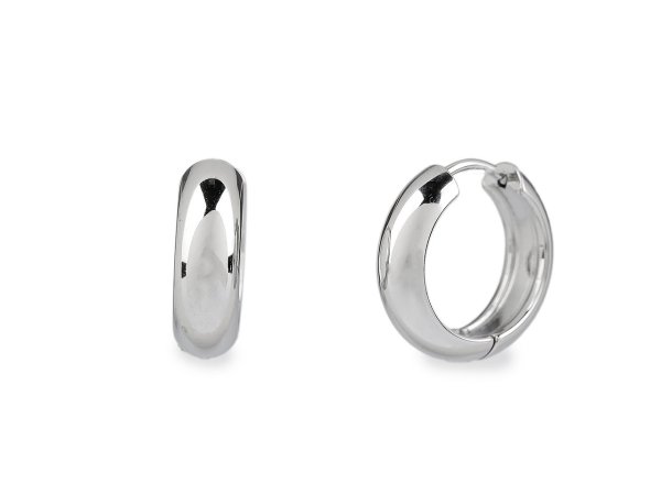 Náušnice z nerezové oceli kroužky