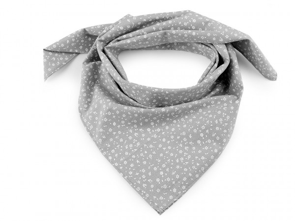 Bavlněný šátek s květy 65x65 cm