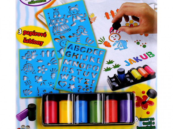 Barvy na textil se šablonami