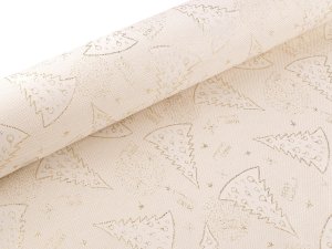 Vánoční jacquard s lurexem