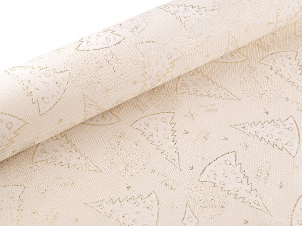 Vánoční jacquard s lurexem
